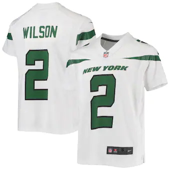 youth nike zach wilson white new york jets game jersey_pi43